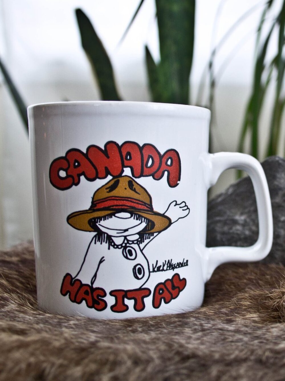 Canada Has It All Mug - Kirk Alexander Cartoon Mug - Vintage Canada Souvenir